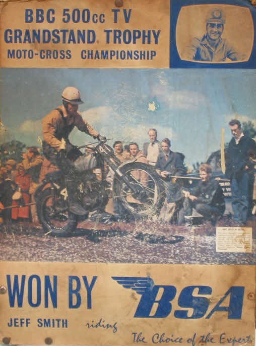 moto-cross trophy poster won by Jeff Smith